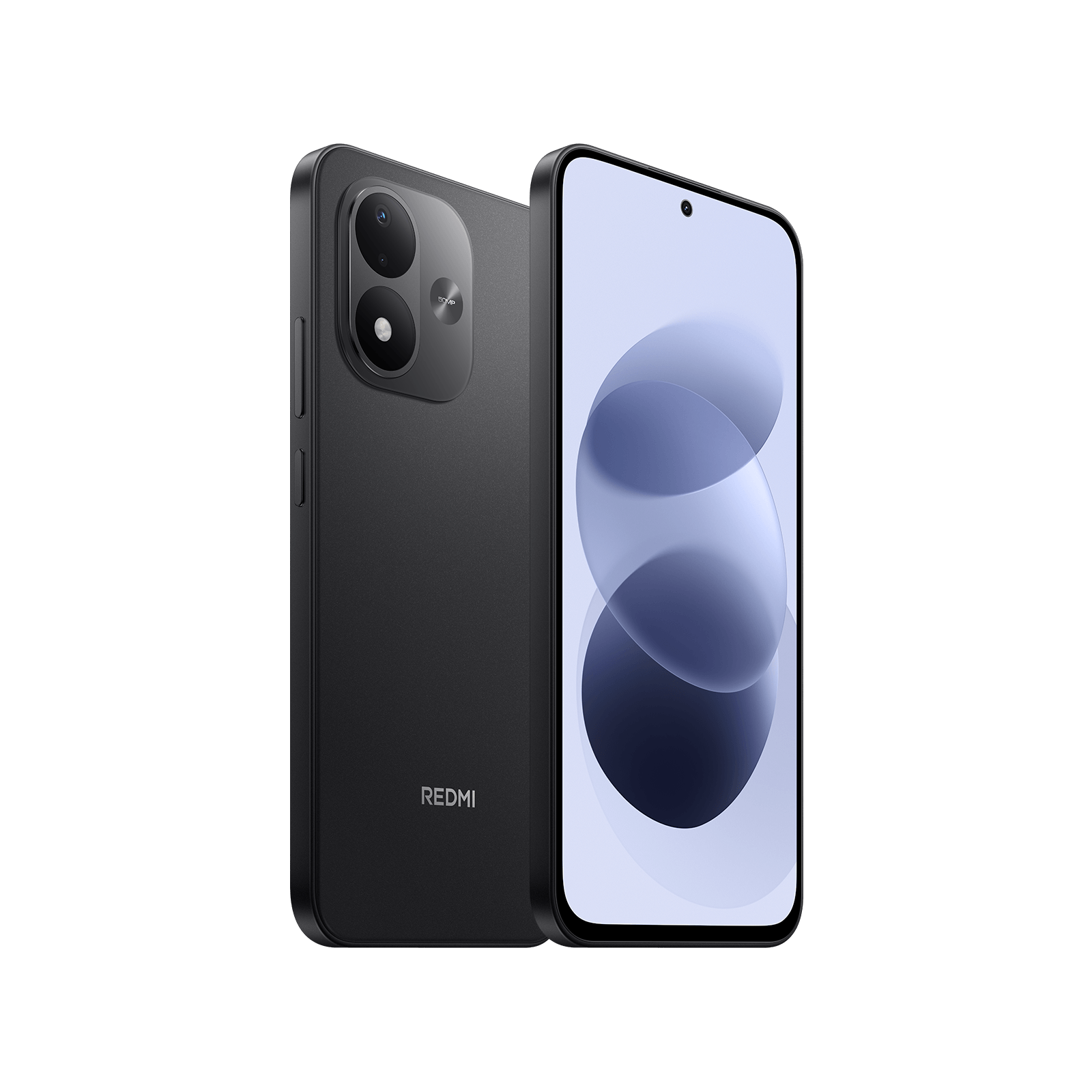 REDMI Note 17 5G Black — Angled front and rear view