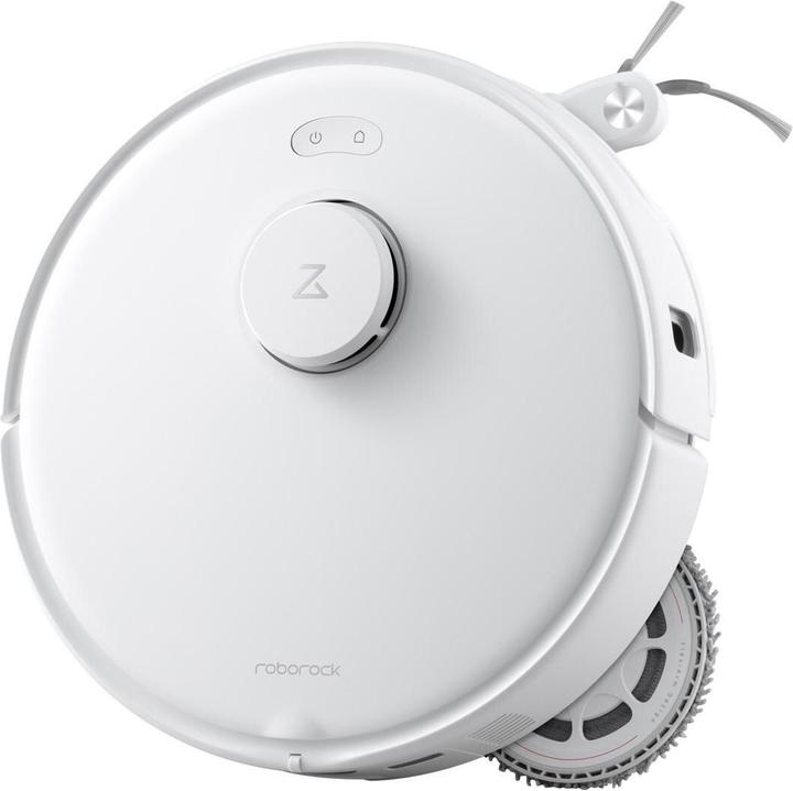 Roborock Qrevo Edge 5V1 Robot Vacuum and Mop (White) — Angled robot view