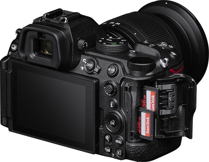Nikon Z5II Mirrorless Camera (Black, Body Only) — Card slots; optional lens and cards not included