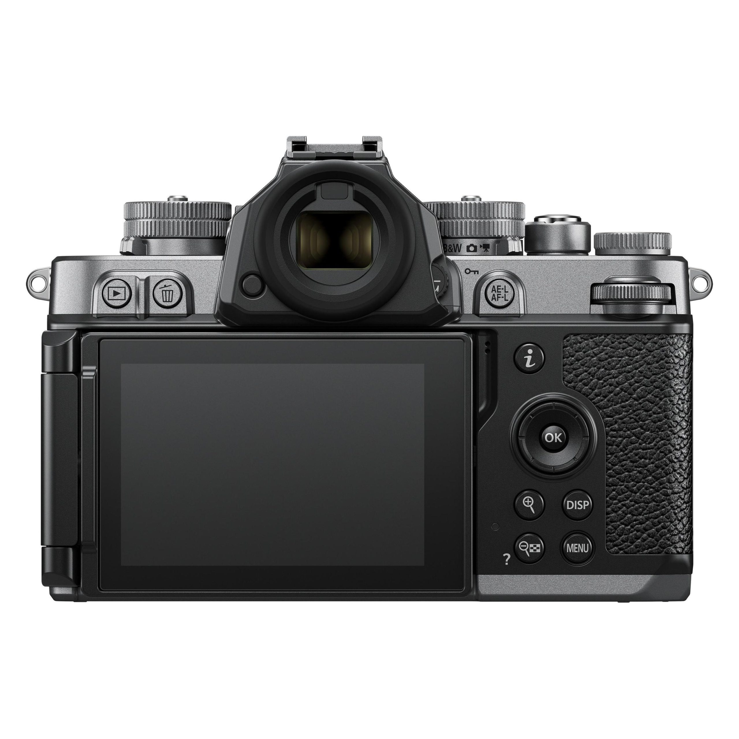 Nikon Zf Mirrorless Camera (Silver, Body Only) — Rear screen and controls