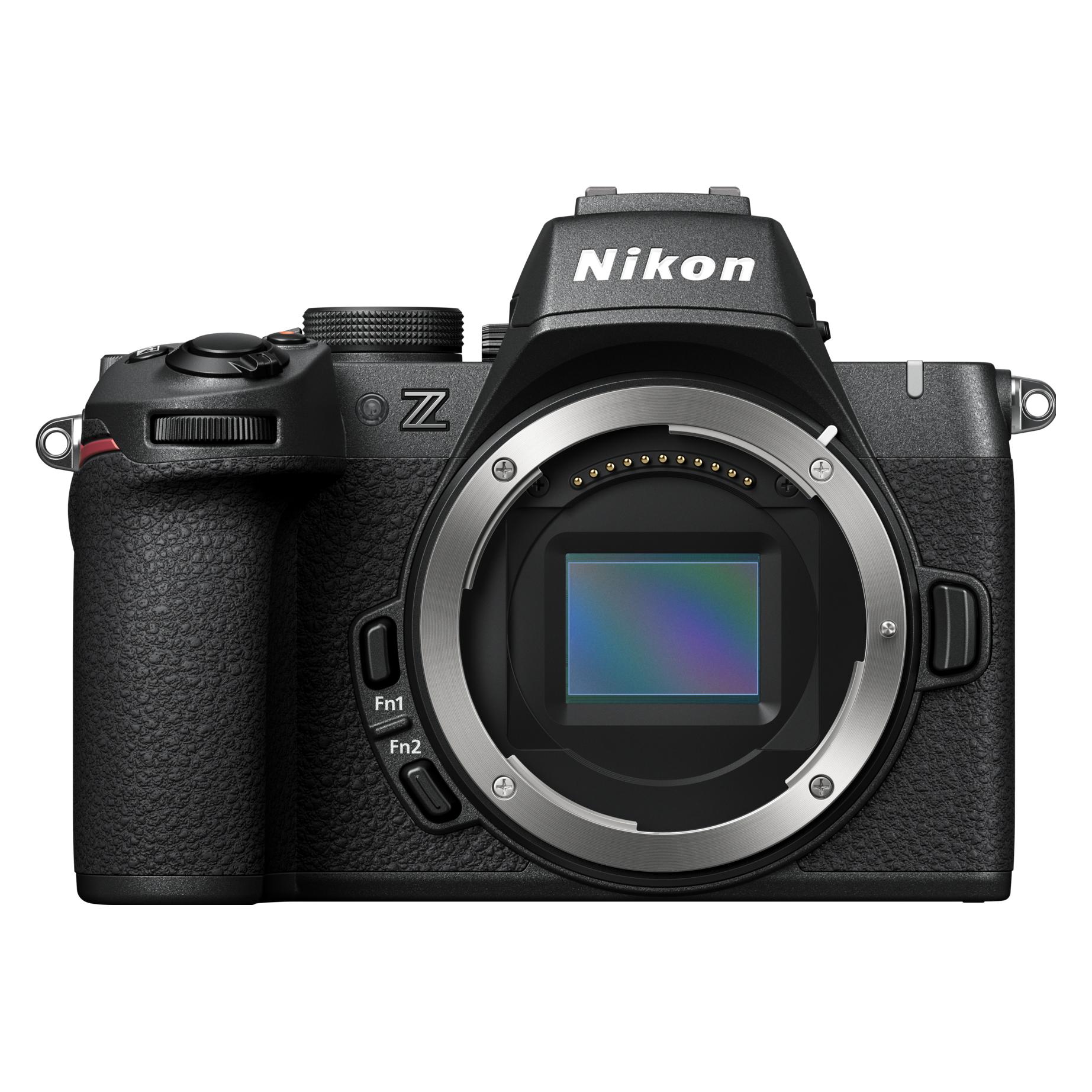 Nikon Z50II Mirrorless Camera (Black, Body Only) — Front body and sensor