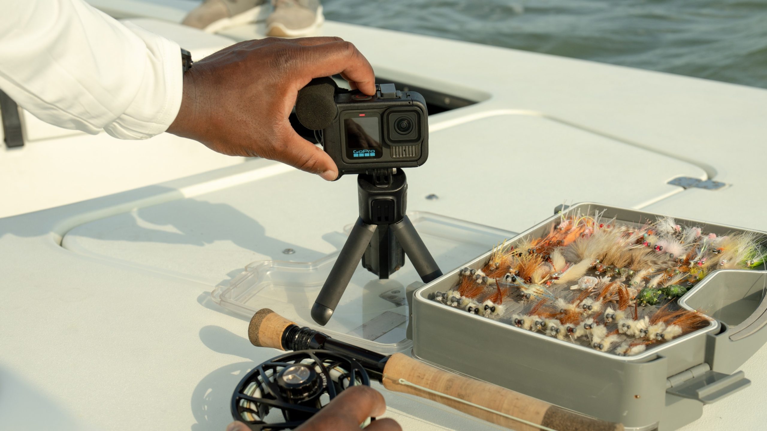 GoPro HERO13 Black Creator Edition — Camera used with Volta tripod