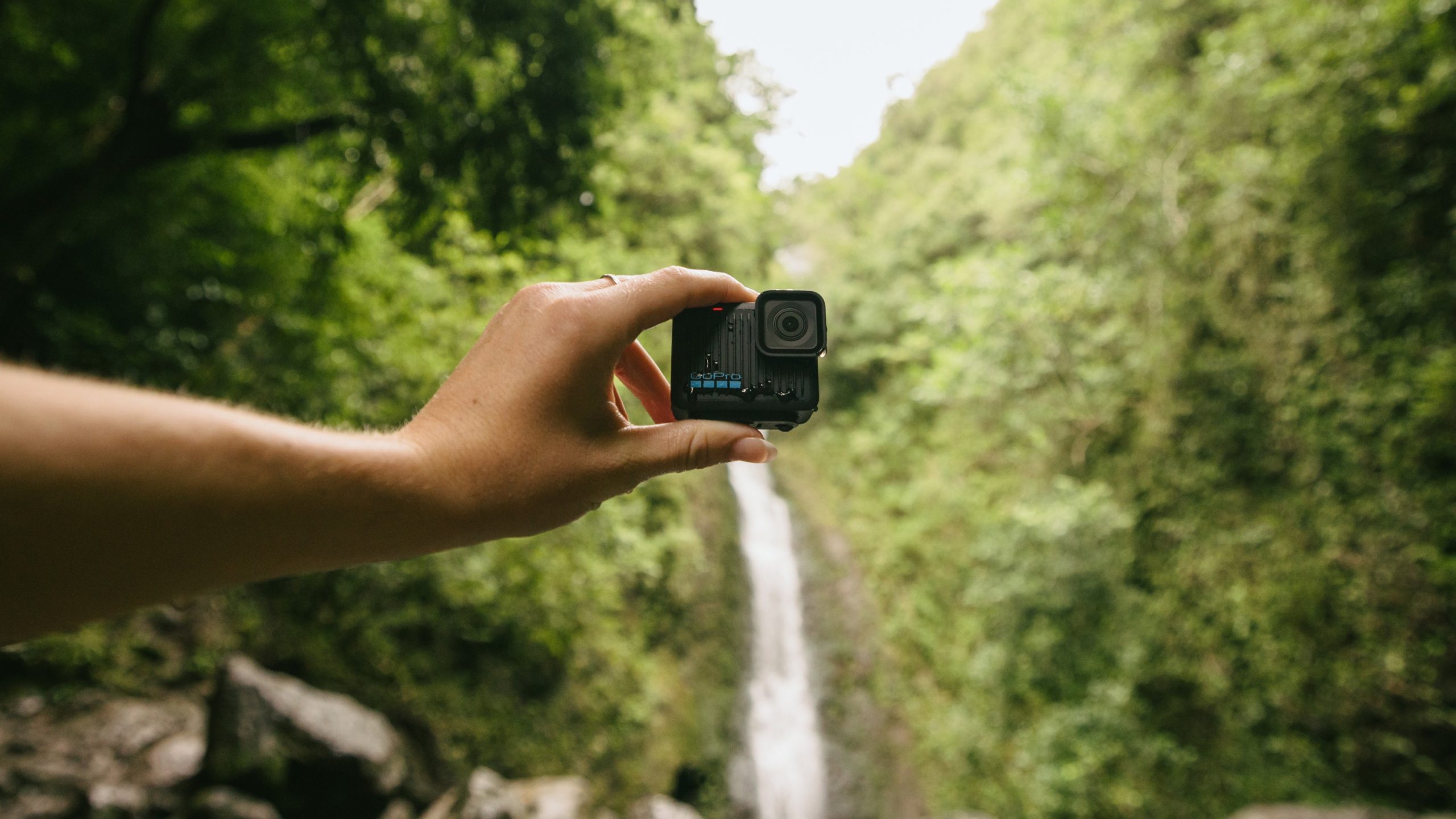 GoPro HERO 4K Action Camera (2024, Black) — Handheld action-camera example