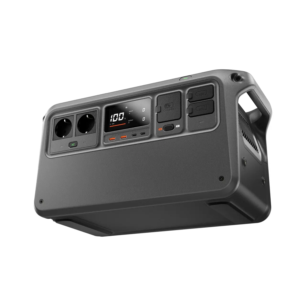 DJI Power 1000 V2 1024Wh Portable Power Station (EU) — Low-angle front view