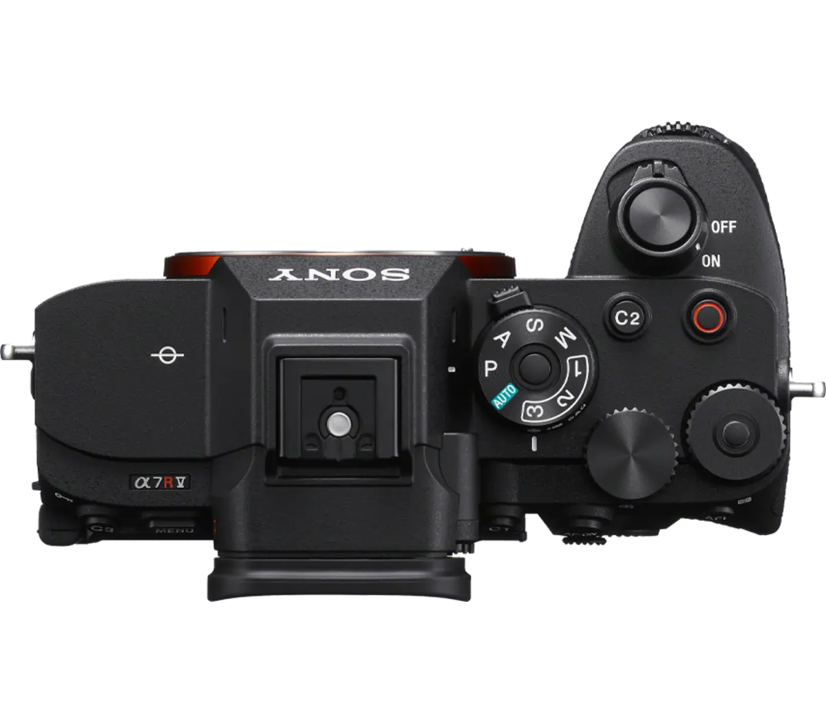 Sony Alpha 7R V Mirrorless Camera (Black, Body Only) — Top controls