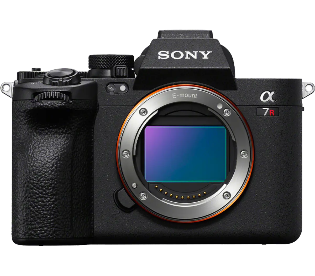 Sony Alpha 7R V Mirrorless Camera (Black, Body Only) — Front camera-body view