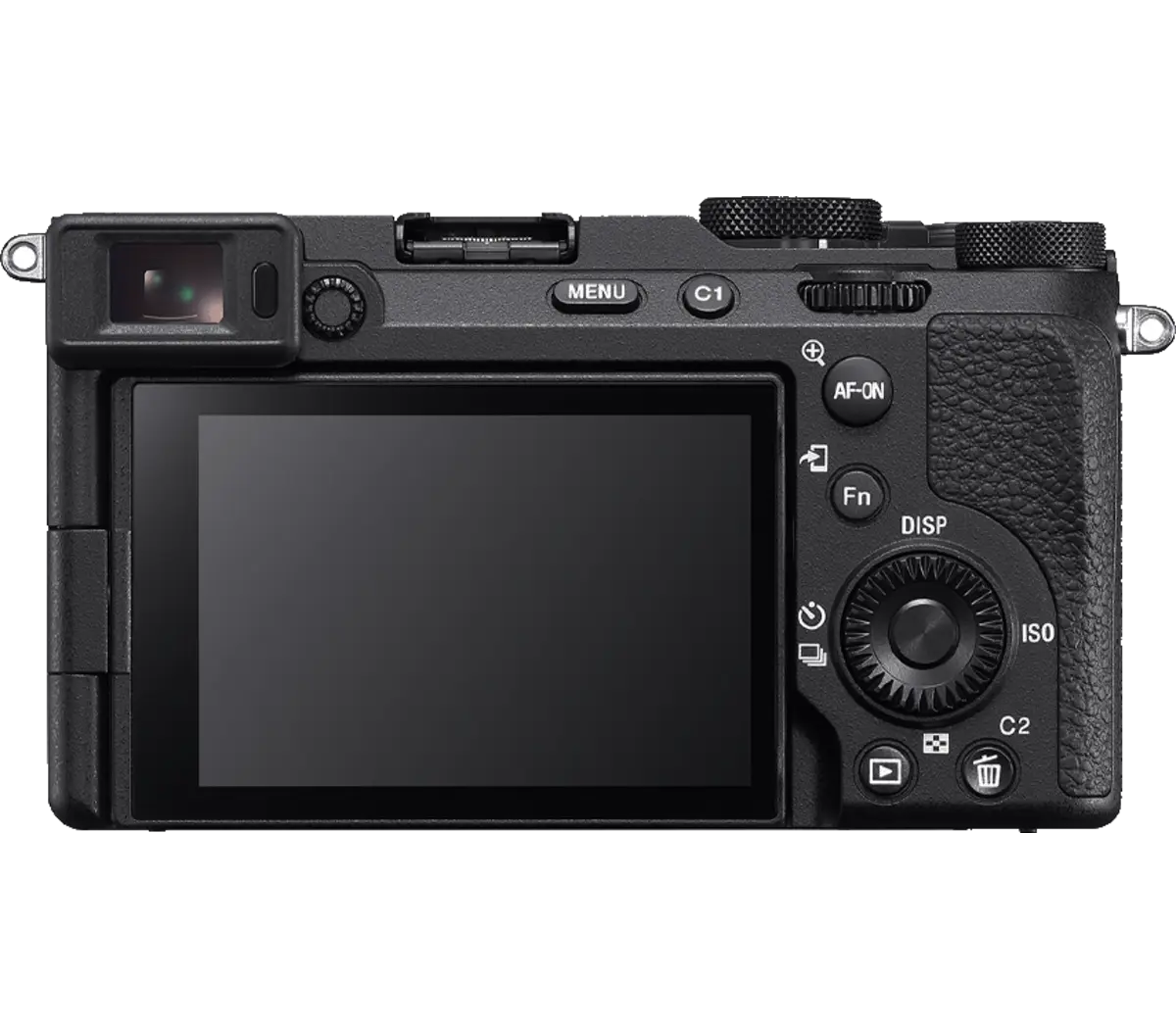 Sony Alpha 7C II Mirrorless Camera (Black, Body Only) — Rear view