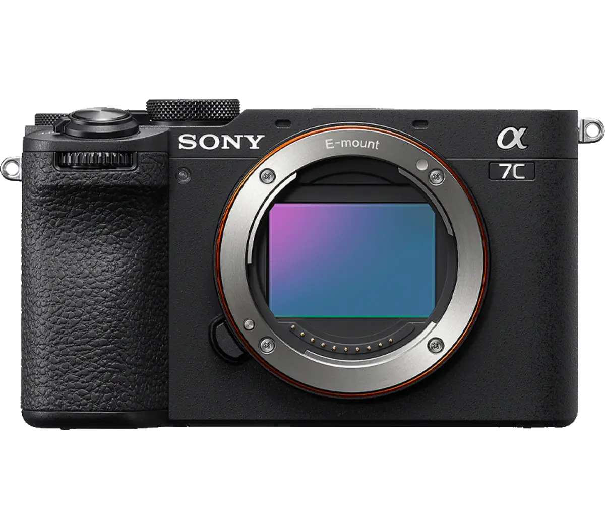Sony Alpha 7C II Mirrorless Camera (Black, Body Only) — Front camera-body view