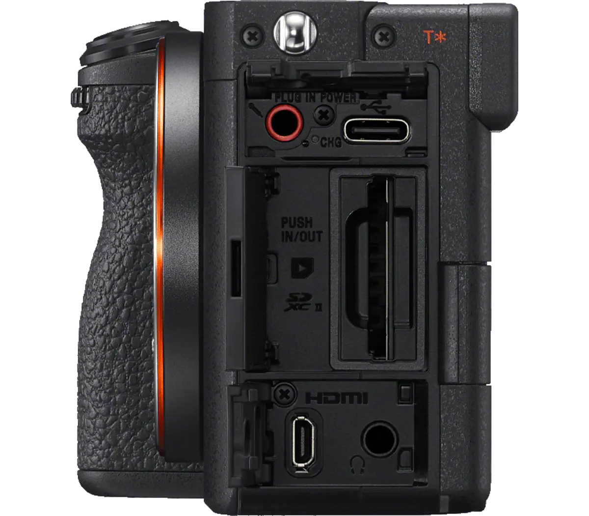 Sony Alpha 7C II Mirrorless Camera (Black, Body Only) — Connection ports