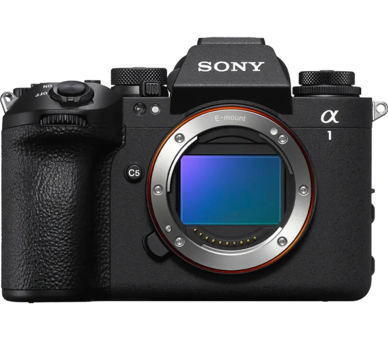 Sony Alpha 1 II Mirrorless Camera (Black, Body Only) — Front camera-body view