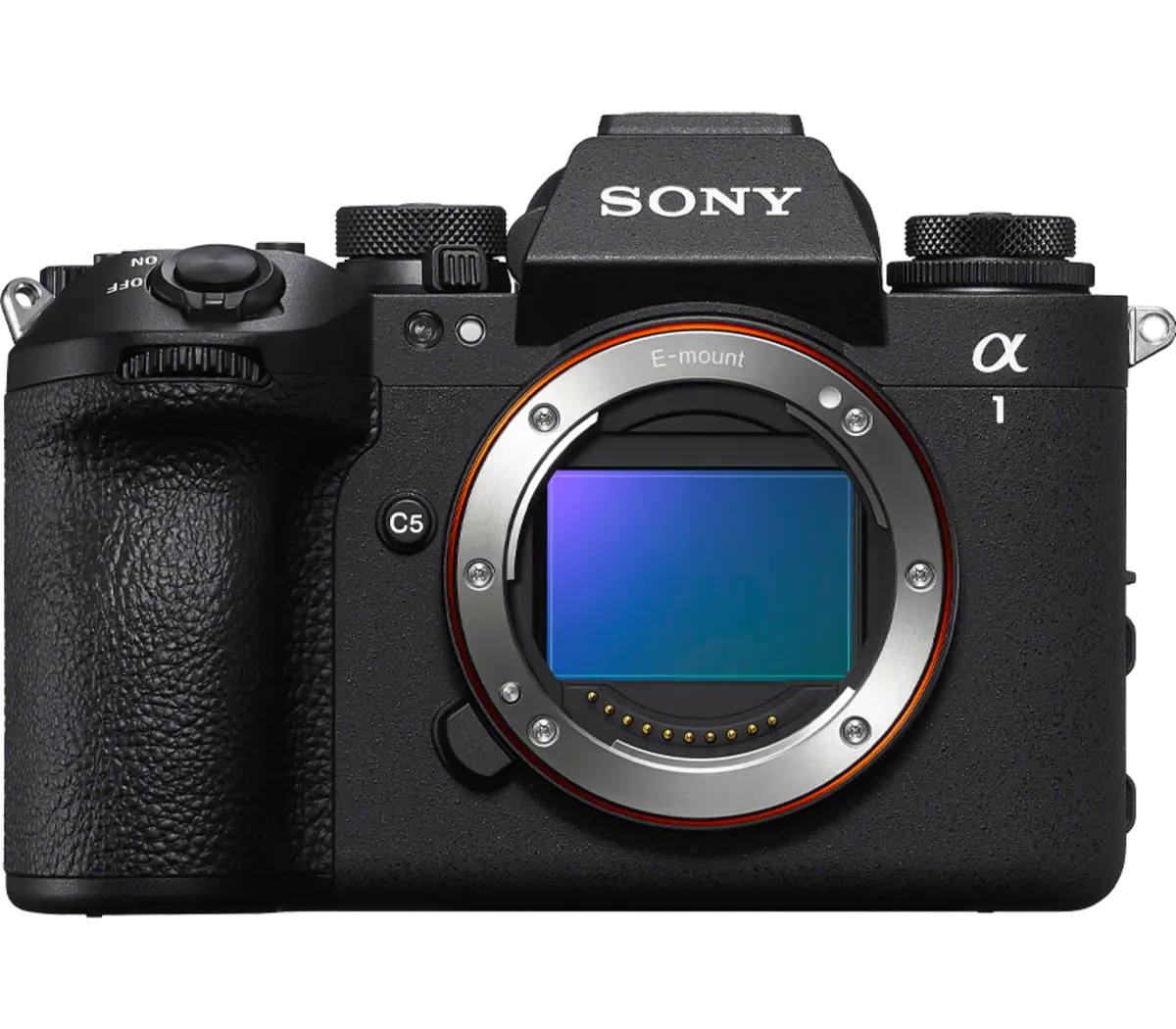 Sony Alpha 1 II Mirrorless Camera (Black, Body Only) — Front camera-body view
