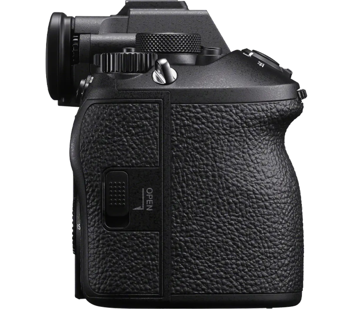 Sony Alpha 1 II Mirrorless Camera (Black, Body Only) — Grip side