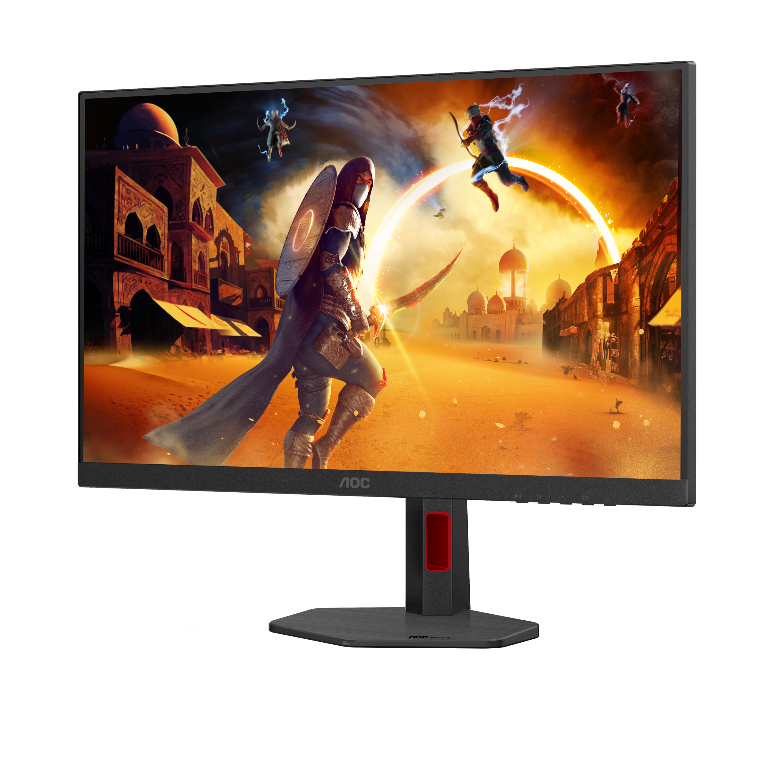 AOC Q27G4ZR 27-inch QHD 240Hz Fast IPS Gaming Monitor — Front right three-quarter view