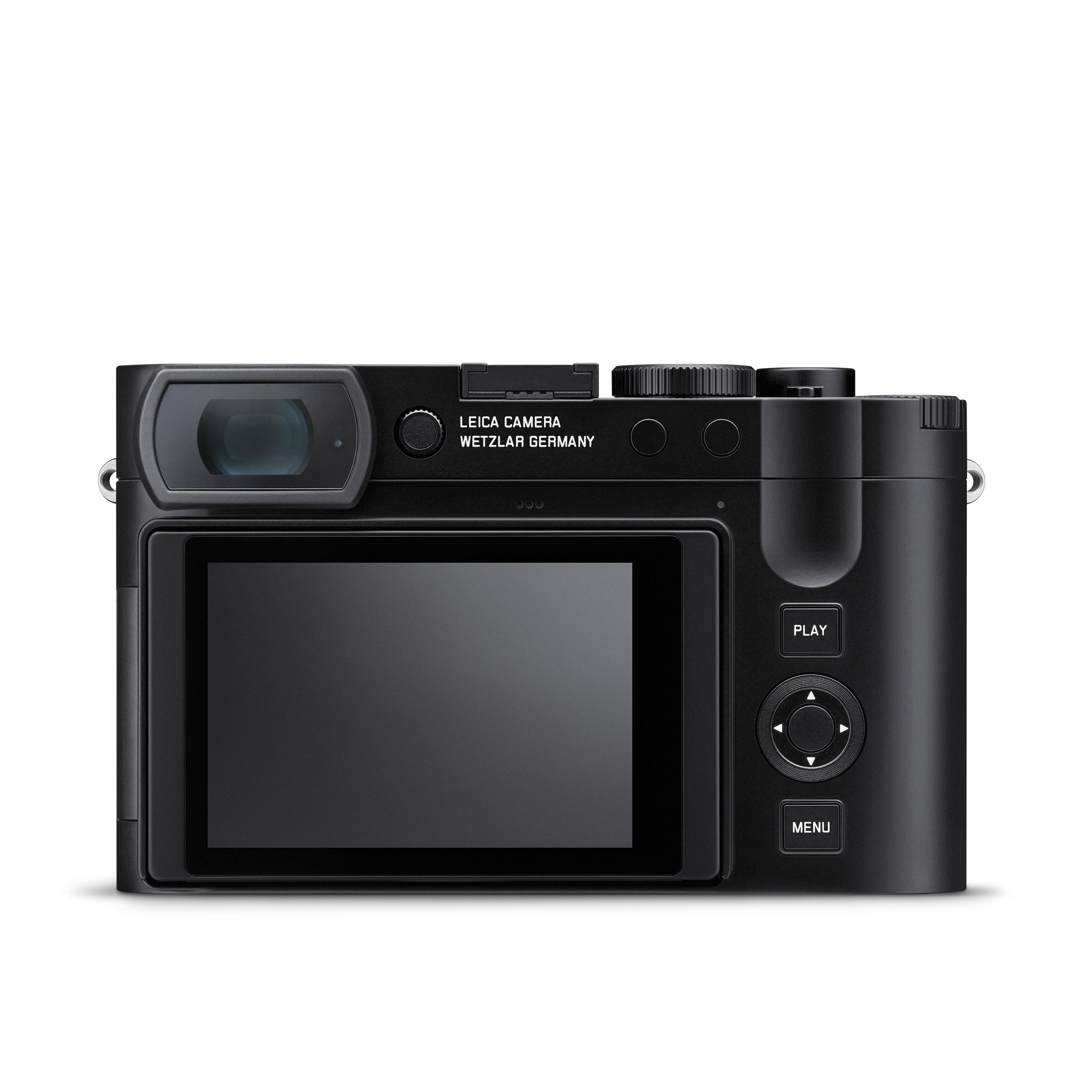 Leica Q3 43 Compact Camera (Black, Grey Covering) — Rear screen and controls