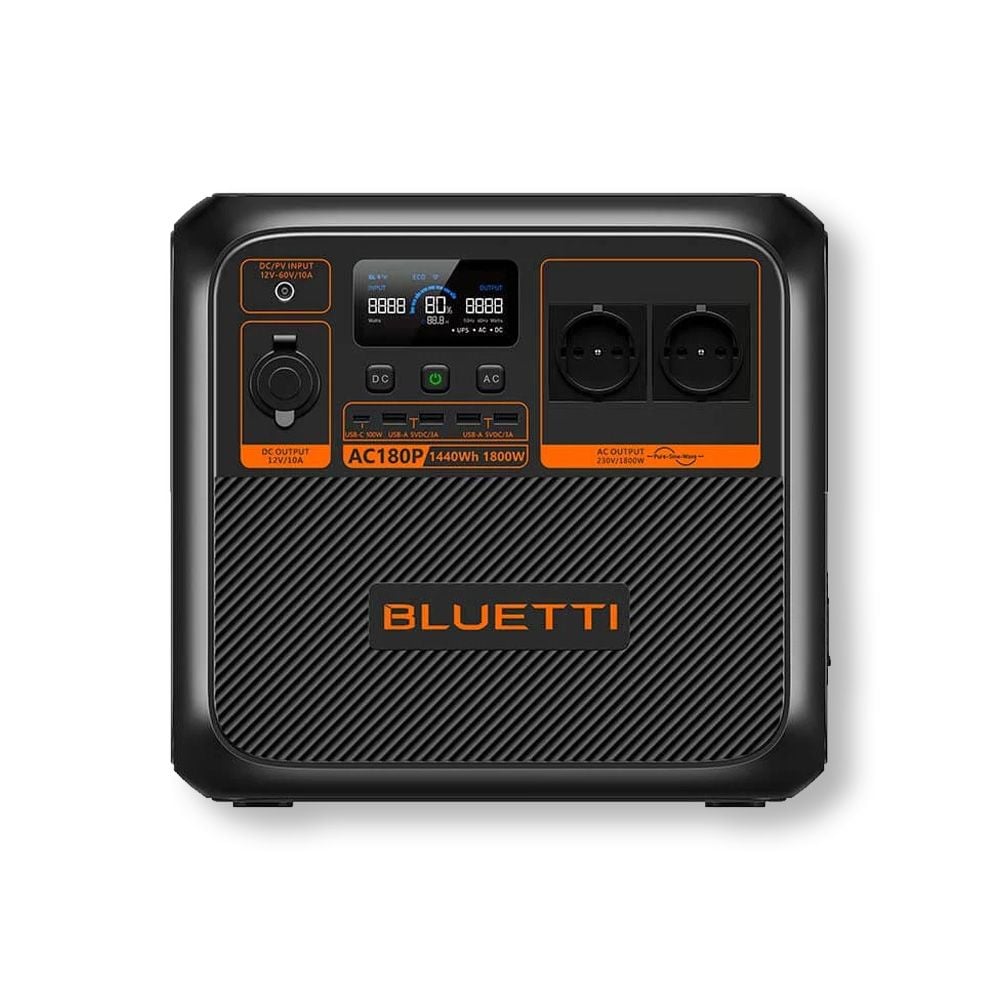 BLUETTI AC180P EU portable power station front view