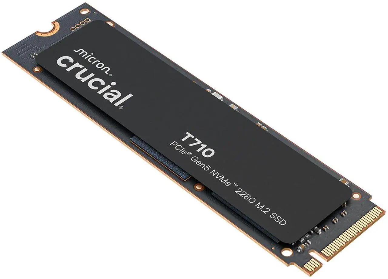 Crucial T710 2TB CT2000T710SSD8 non-heatsink SSD front view