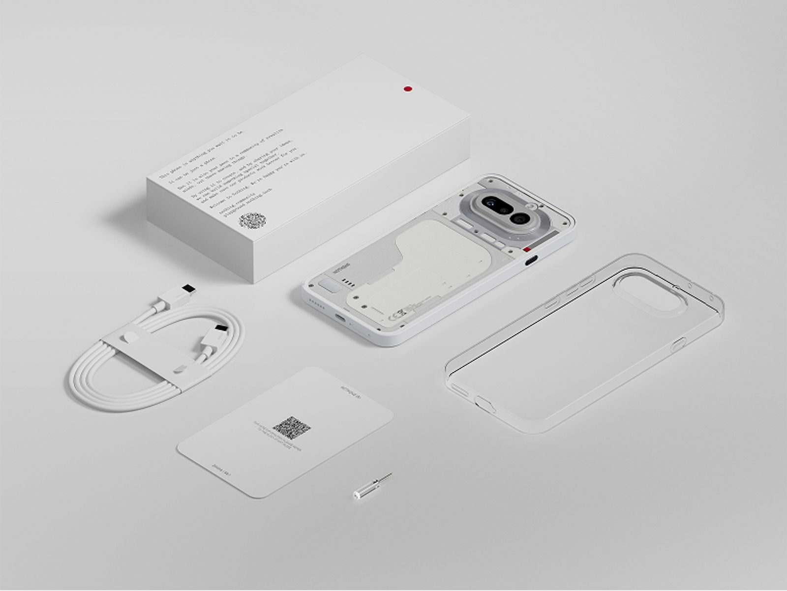 Nothing Phone (4a) White — standard European package contents