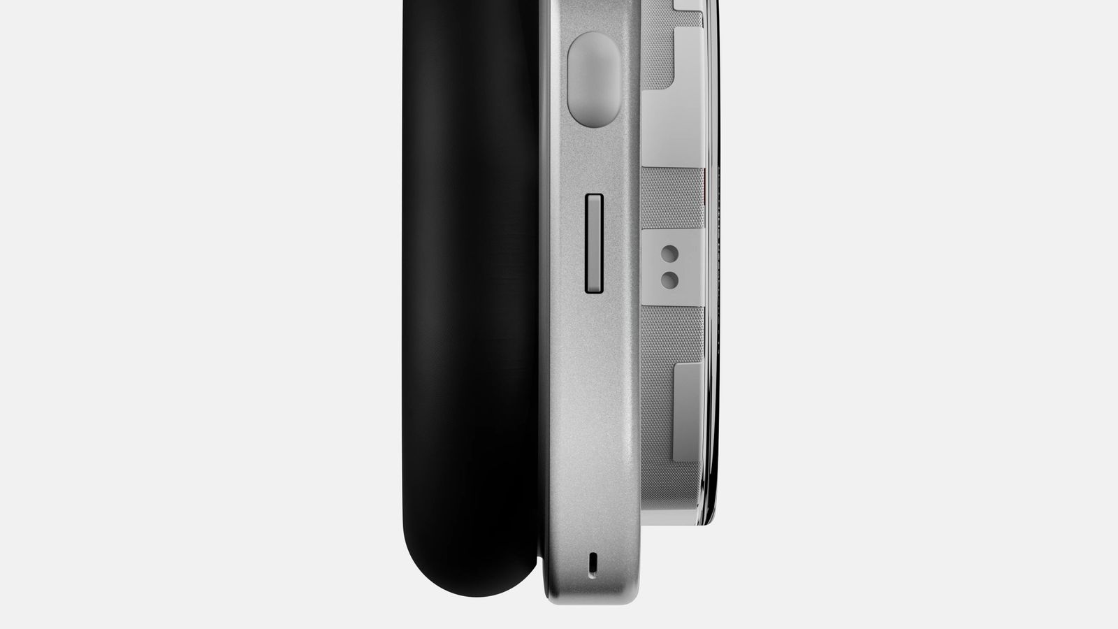 Nothing Headphone (1) Wireless ANC Headphones (White) — Earcup side profile