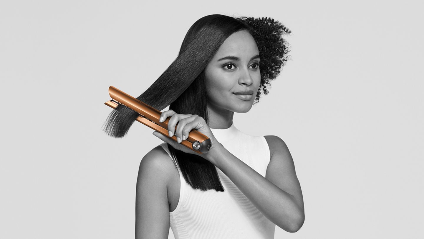Dyson Corrale (Copper/Nickel) — styling curly hair