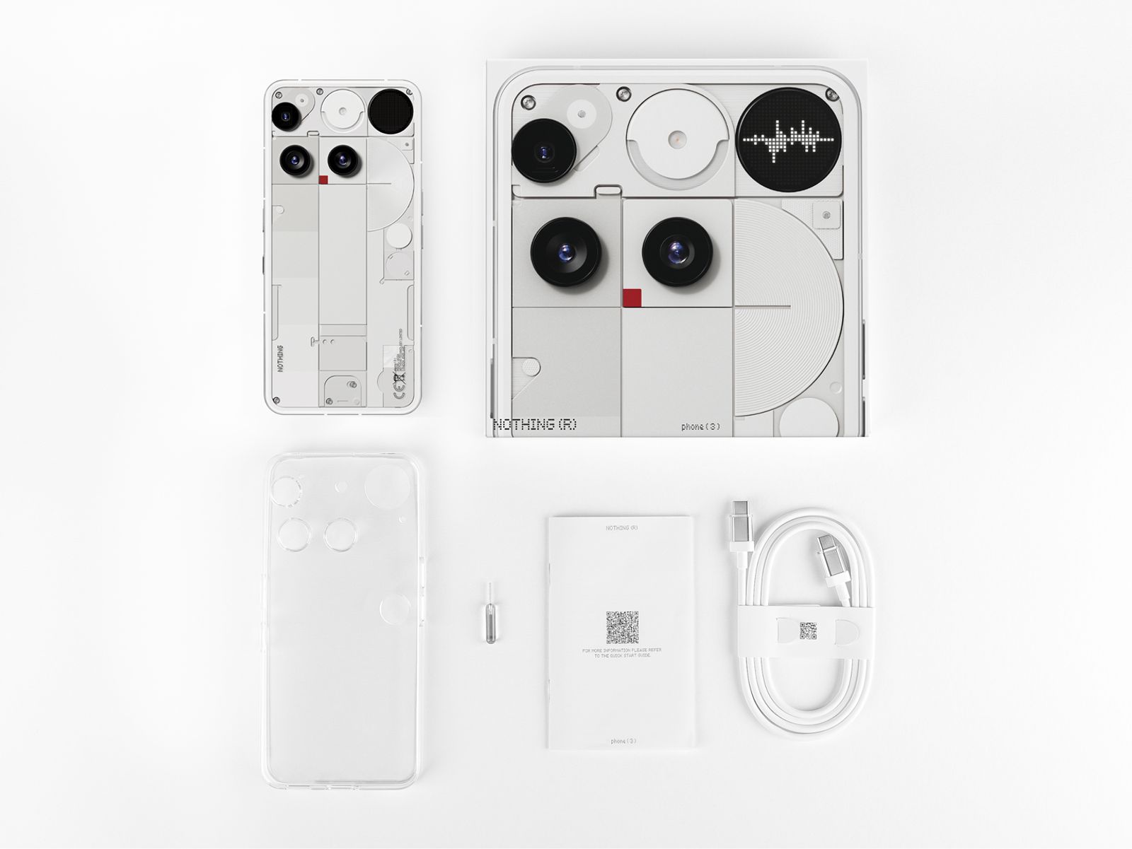 Nothing Phone (3) White — standard European package contents