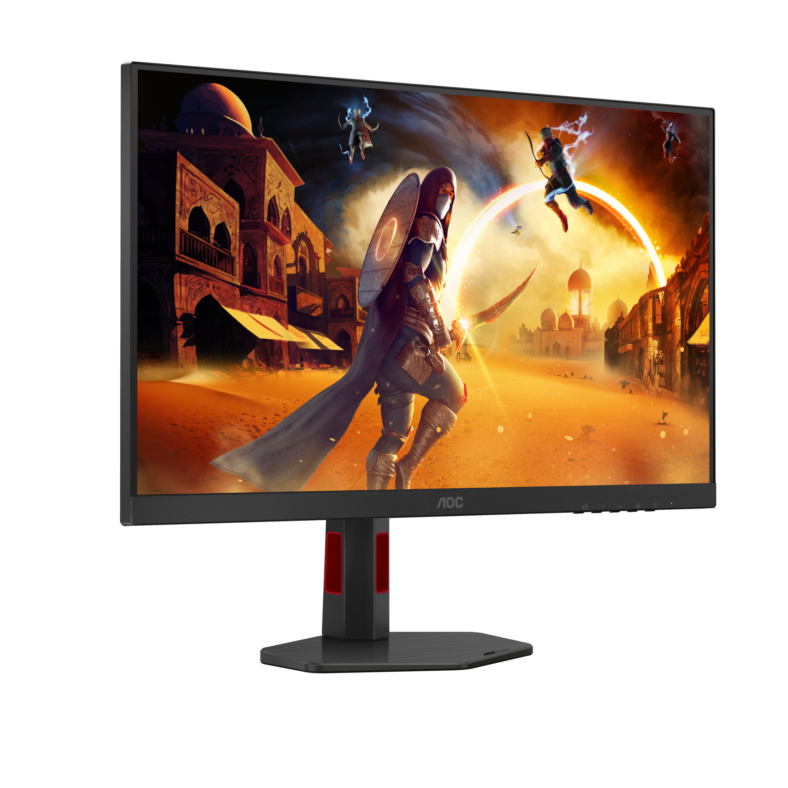 AOC Q27G4ZR 27-inch QHD 240Hz Fast IPS Gaming Monitor — Front left three-quarter view
