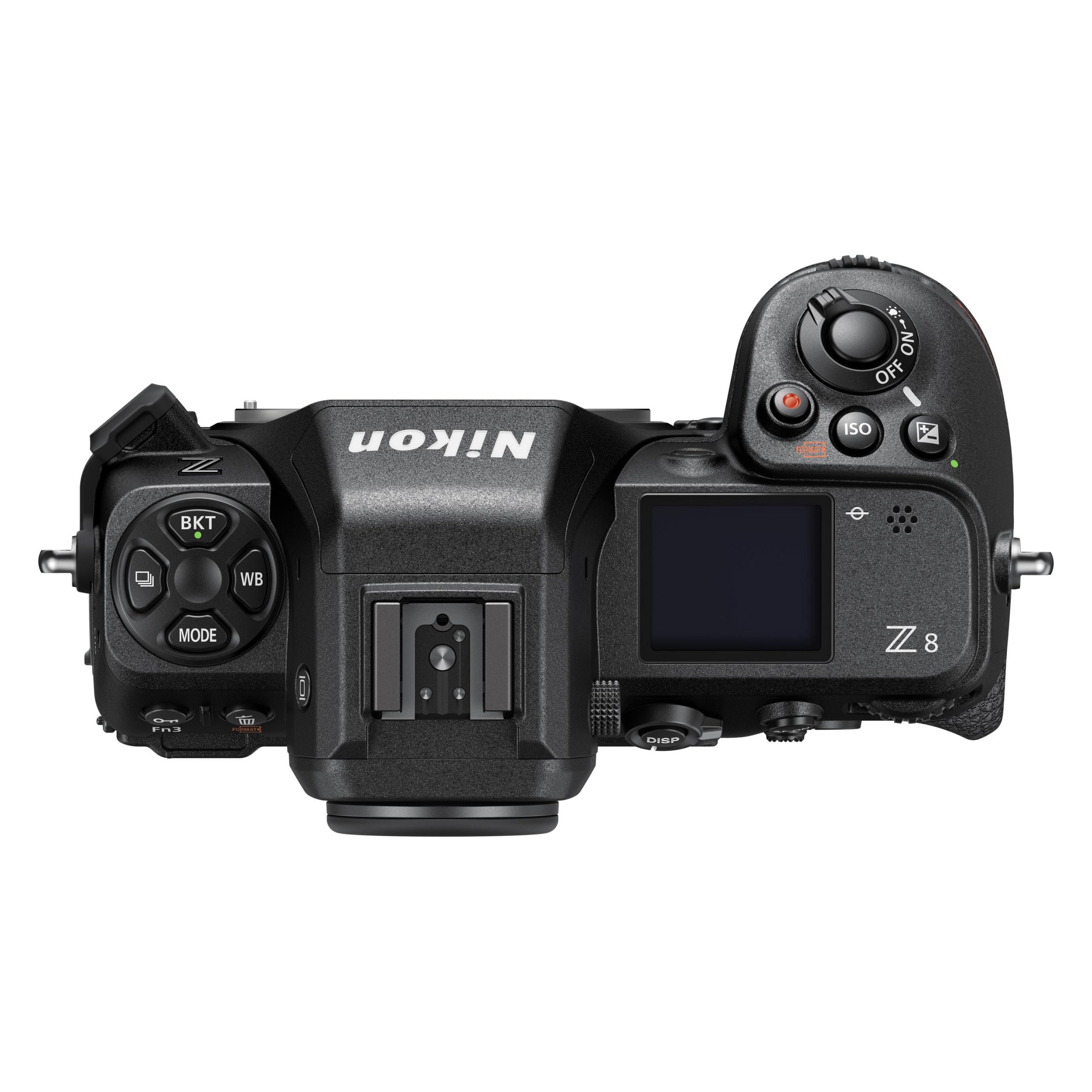 Nikon Z8 Mirrorless Camera (Black, Body Only) — Top controls