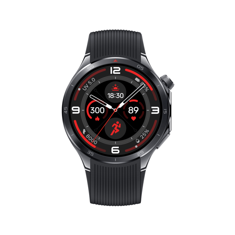 OnePlus Watch 3 46mm Smartwatch (Obsidian Titanium) — Front view