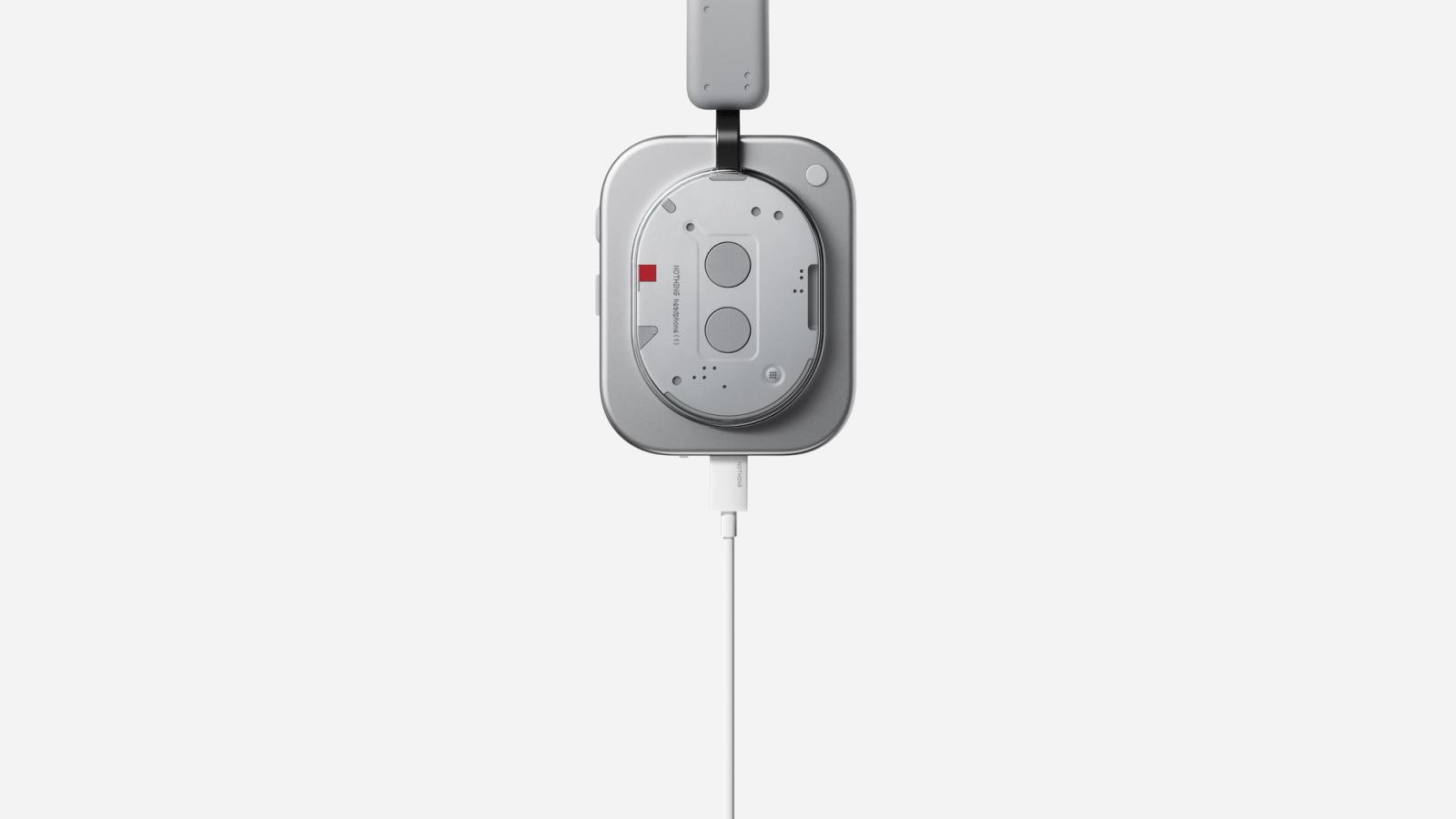 Nothing Headphone (1) Wireless ANC Headphones (White) — USB-C wired listening illustration