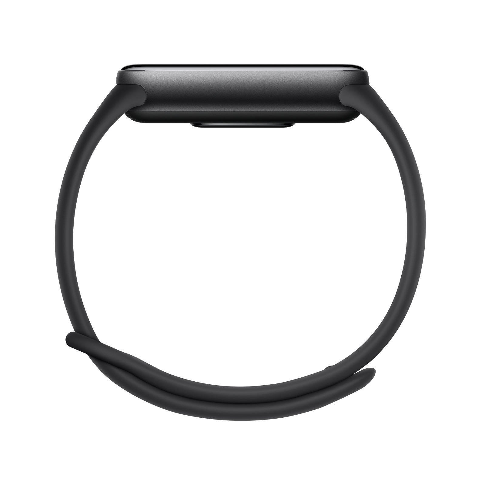 Xiaomi Smart Band 10 (Midnight Black, EU) — Side view of the case and strap