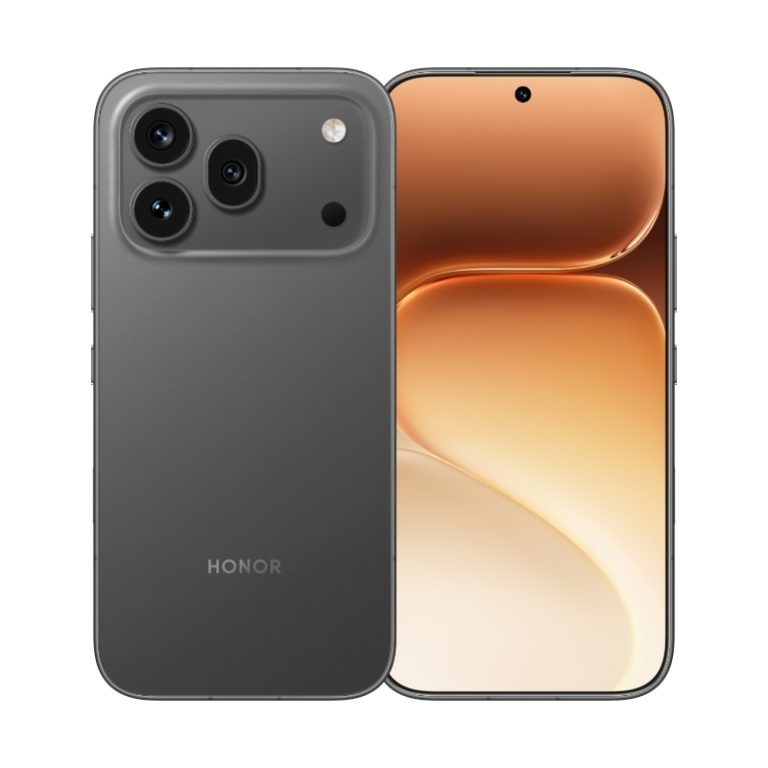 HONOR 600 Pro Black, front and back