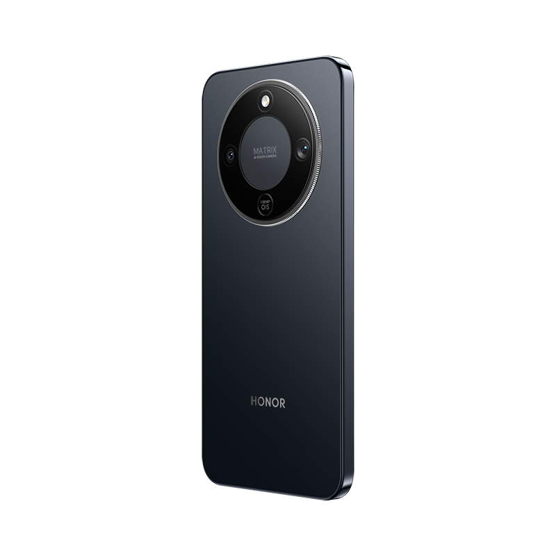 HONOR Magic8 Lite Midnight Black, rear at an angle