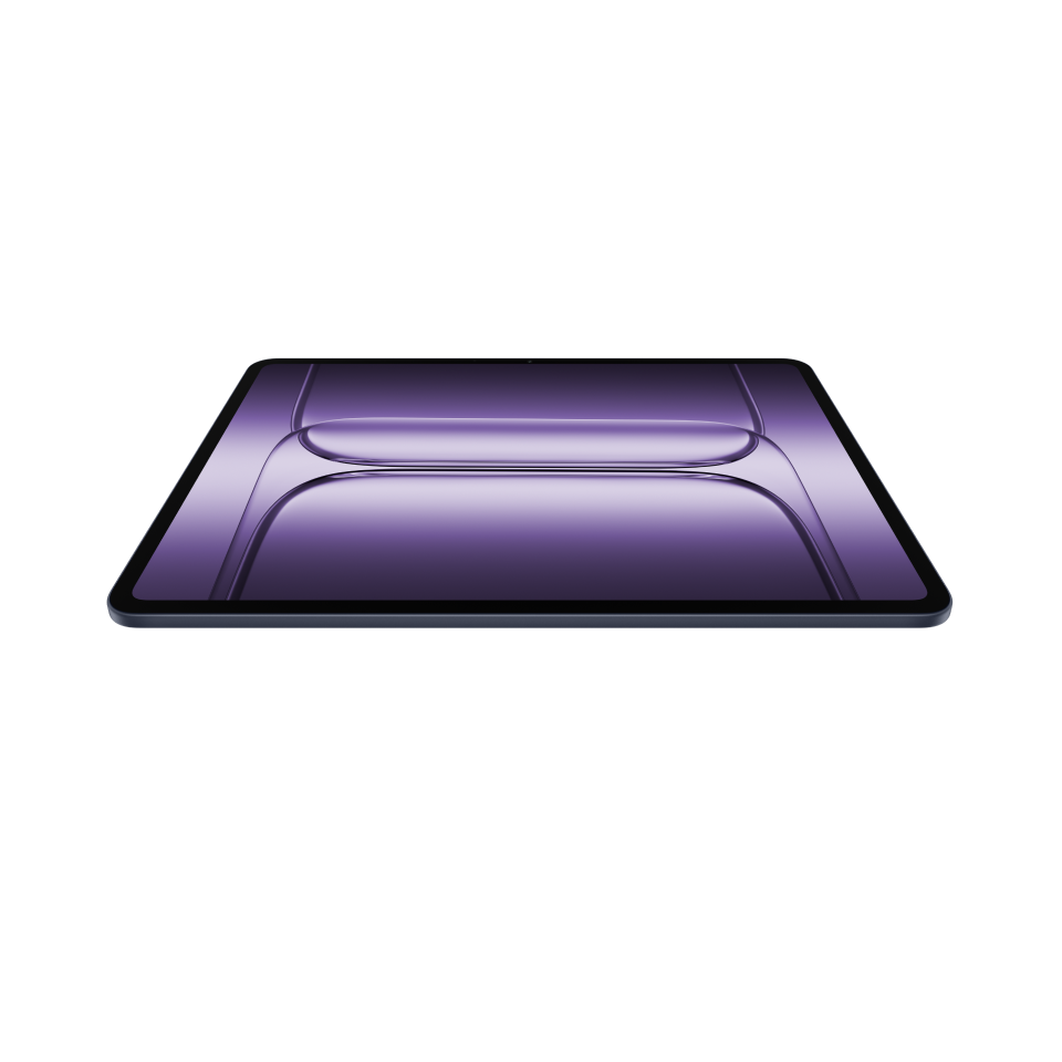 OnePlus Pad 3 12GB/256GB Wi-Fi Tablet (Storm Blue) — Low-angle front display view