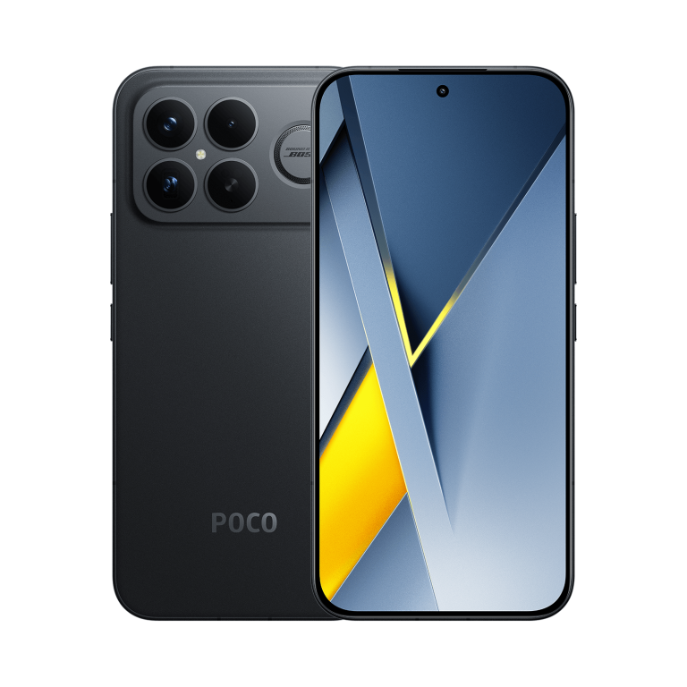 POCO F8 Ultra Black — Front and rear view