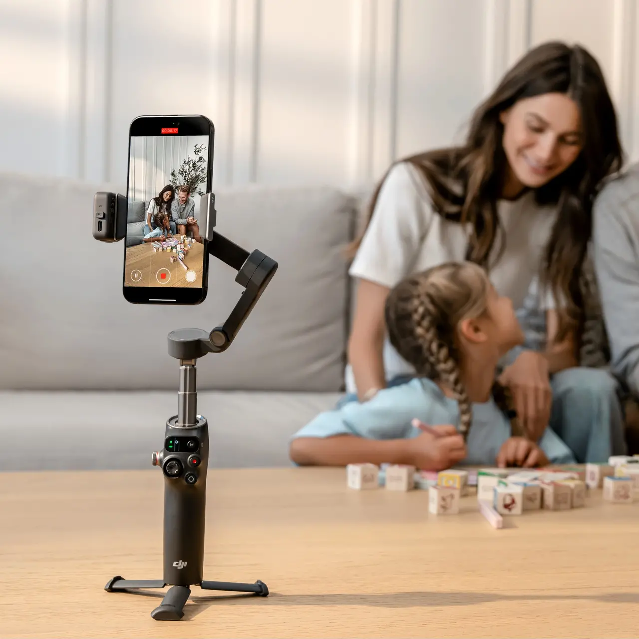 DJI Osmo Mobile 8 Advanced Tracking Combo — Illustrative family tracking use