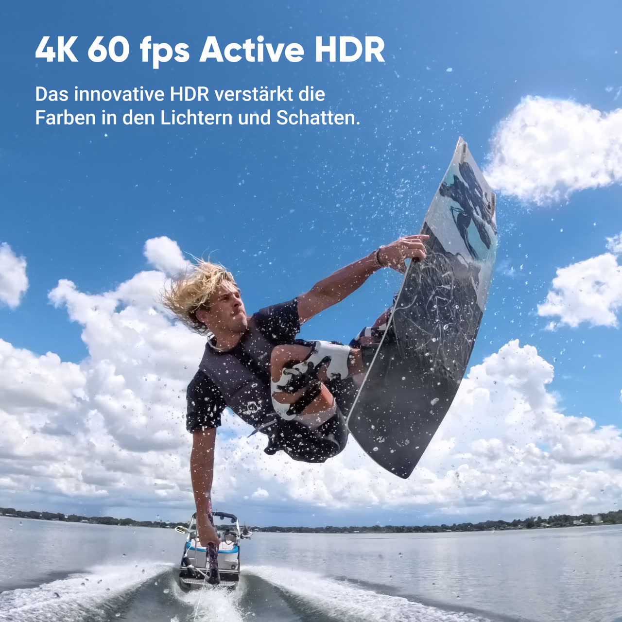 Insta360 Ace Pro 2 Action Camera (Midnight Black, Dual Battery Standard Bundle) — Active HDR filming illustration