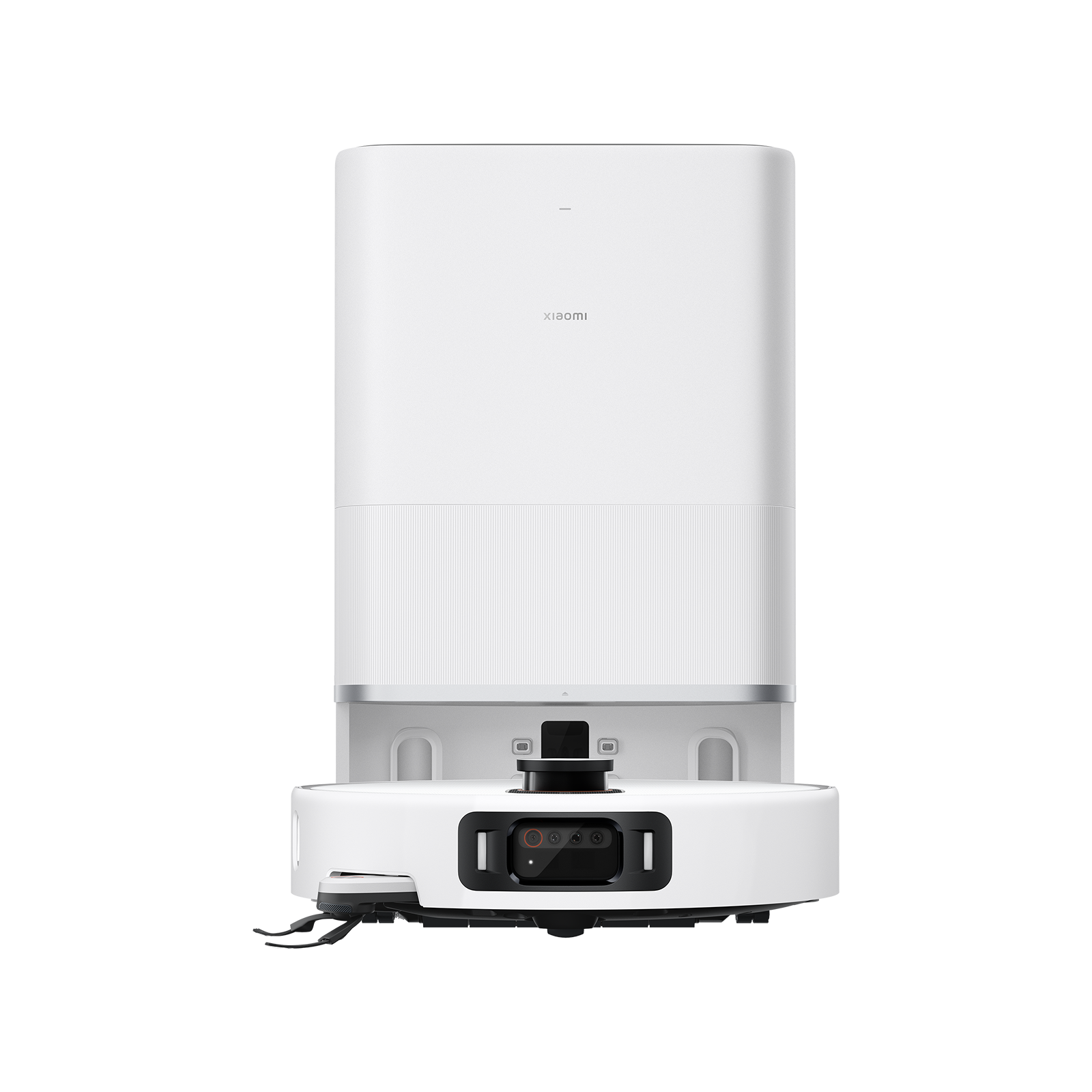 Xiaomi Robot Vacuum 5 Pro (White, EU) — Straight view of robot and Omni Station