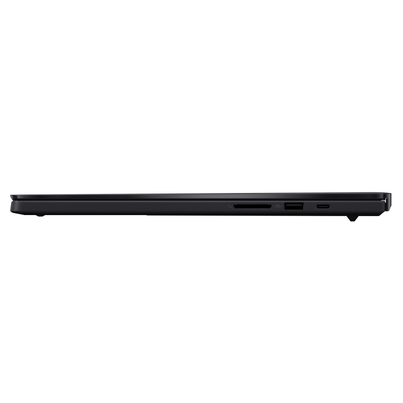 Nano Black ProArt P16 shown from the right side with a range of I/O ports