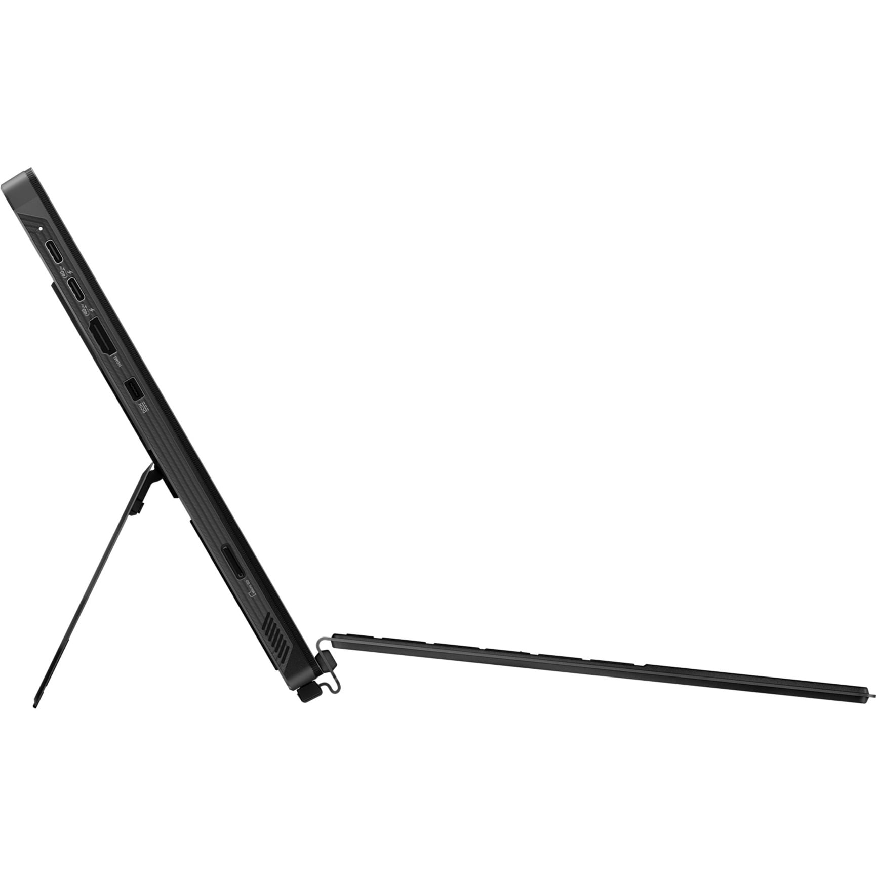 ASUS ROG Flow Z13 GZ302EA-RU074W Off Black - side ports and kickstand