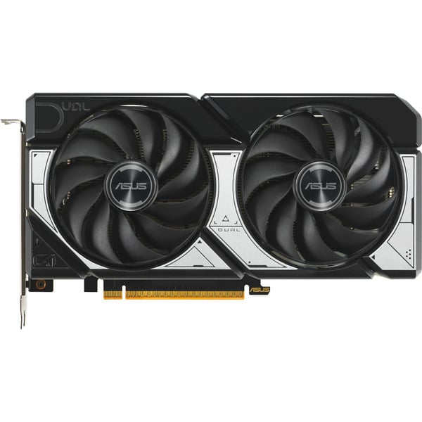 ASUS Dual GeForce RTX 5060 8 GB GDDR7 OC Edition (Black, EU) front view with both cooling fans