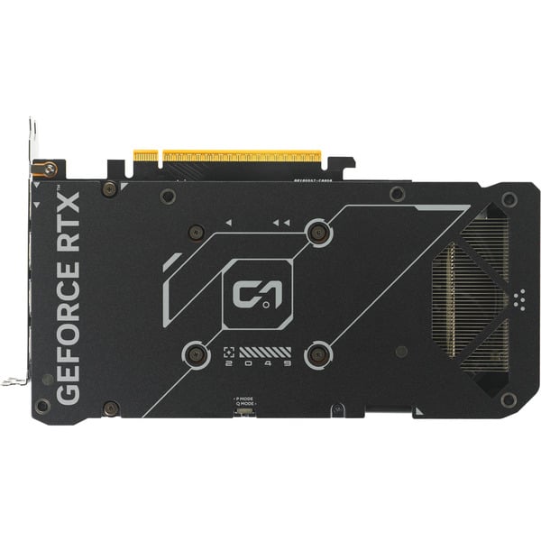 ASUS Dual GeForce RTX 5060 8 GB GDDR7 OC Edition (Black, EU) rear view with protective backplate