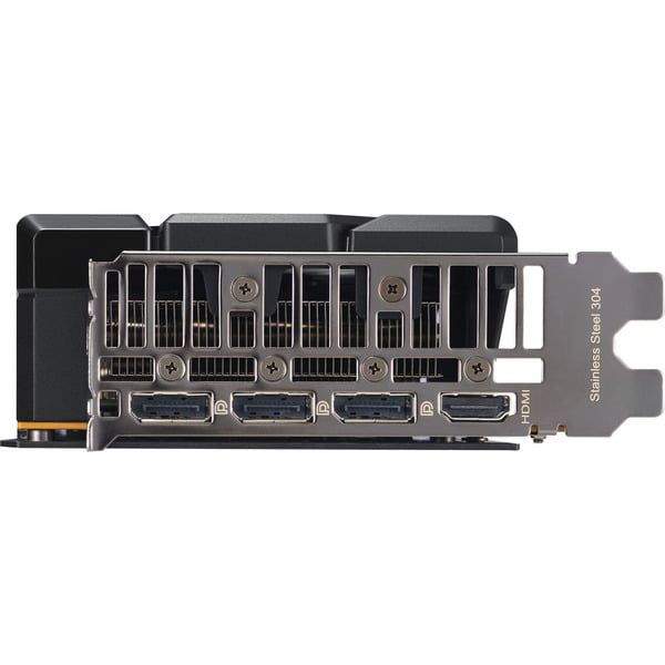 ASUS Dual GeForce RTX 5060 8 GB GDDR7 OC Edition (Black, EU) display connector bracket with HDMI and DisplayPort outputs