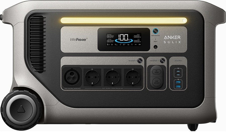 Anker SOLIX F3000 portable power station front view