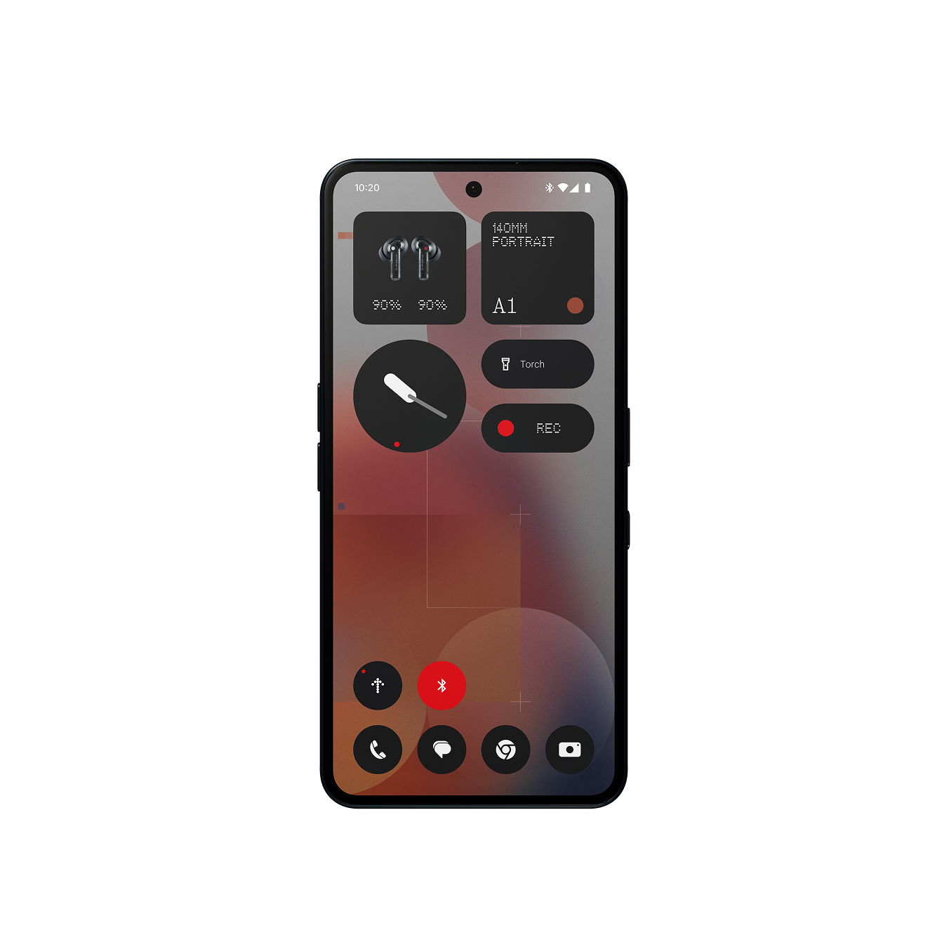 Nothing Phone (3a) Pro Black — front view