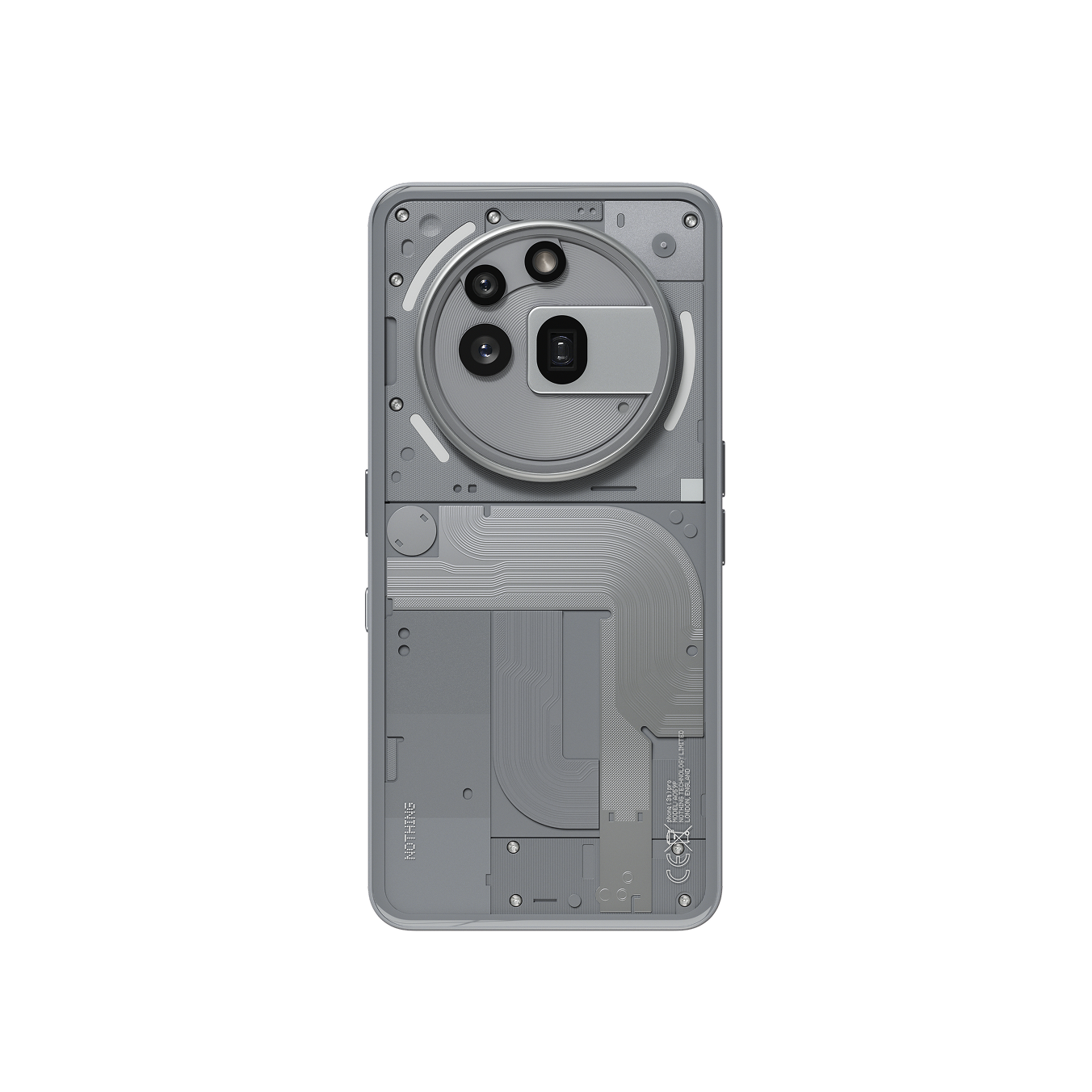 Nothing Phone (3a) Pro Grey — rear view