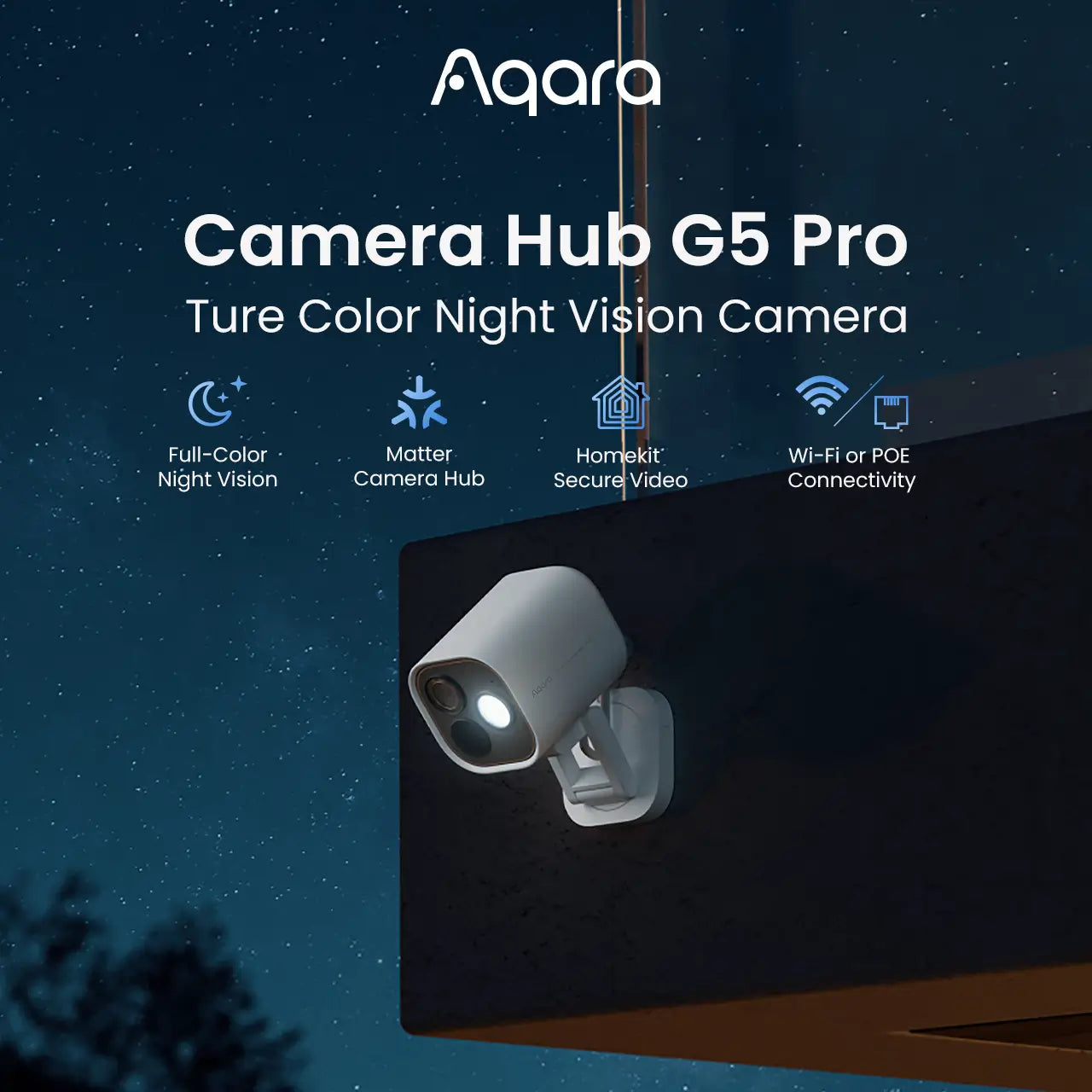Aqara Camera Hub G5 Pro Wi-Fi (Gray) — Colour night vision feature overview