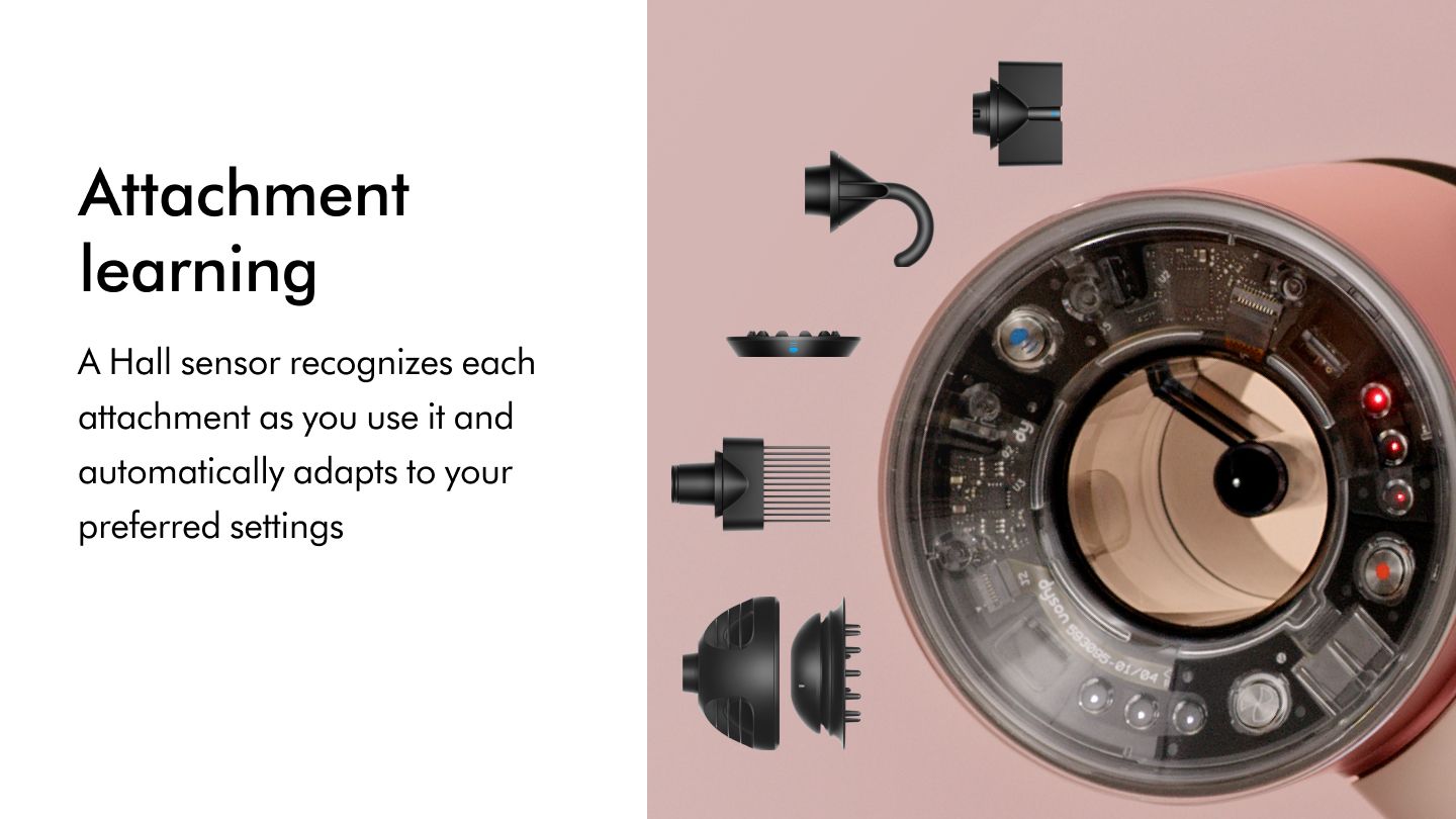 Dyson Supersonic Nural Ceramic Pink, Scalp Protect mode in use