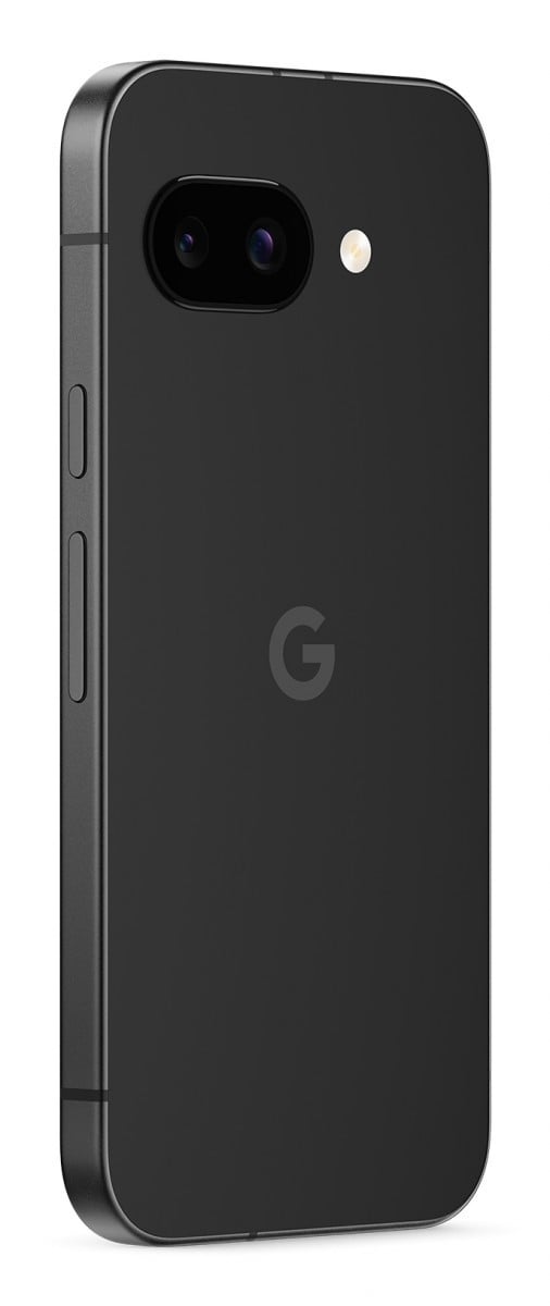 Google Pixel 9a Obsidian EU - rear left angle