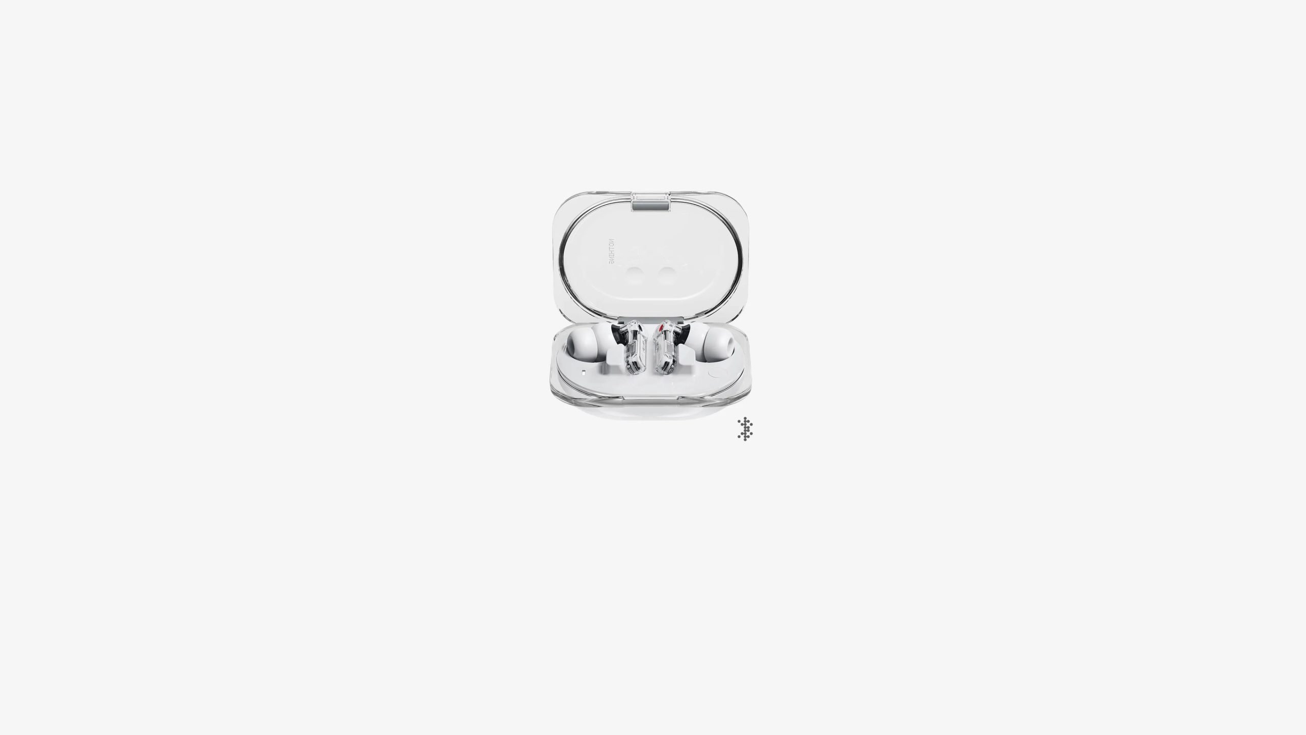 Nothing Ear (3a) (White, EU), open lid and earbuds