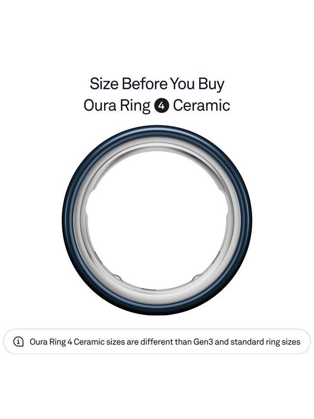 Oura Ring 4 Ceramic Midnight size 4 angled product view