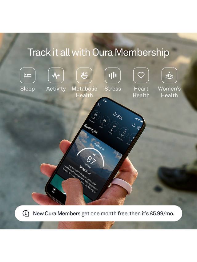Oura Ring 4 Ceramic Midnight size 4 inner sensor view